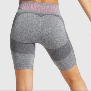 Gymshark gray with pink detail size medium biker shorts